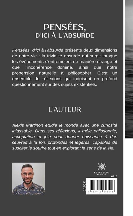 Produktbild: Alexis Martinon: Pens&eacute;es, d'ici &agrave; l'absurde