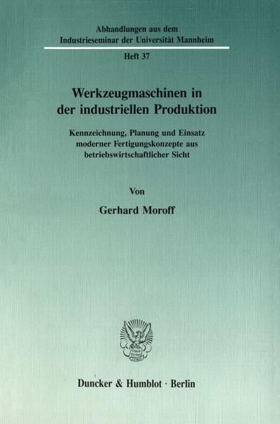 Produktbild: Werkzeugmaschinen in der industriellen Produktion.
