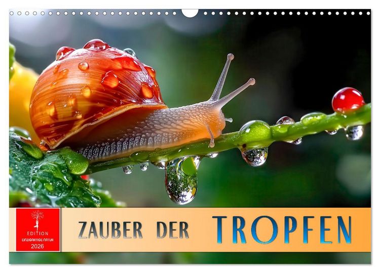 Produktbild: Zauber der Tropfen (Wandkalender 2026 DIN A3 quer), CALVENDO Monatskalender