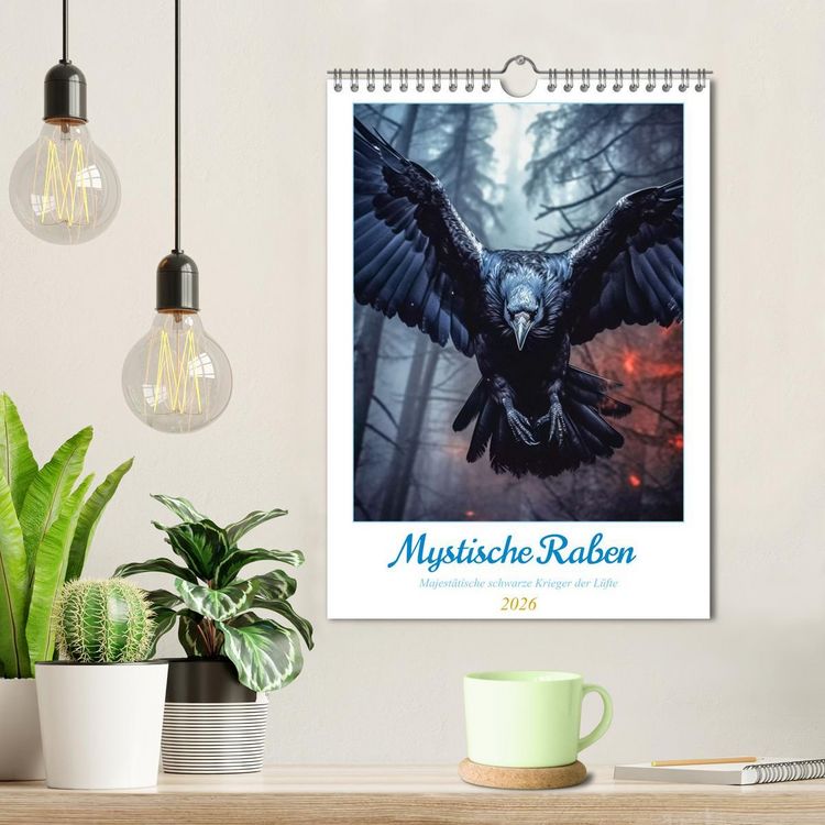 Produktbild: Mystische Raben (Wandkalender 2026 DIN A4 hoch), CALVENDO Monatskalender