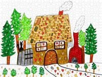 Produktbild: CALVENDO Puzzle Knusperh&auml;uschen im Wald 1000 Teile Lege-Gr&ouml;&szlig;e 640 x 480 cm Foto-Puzzle Bild von None Sarnade