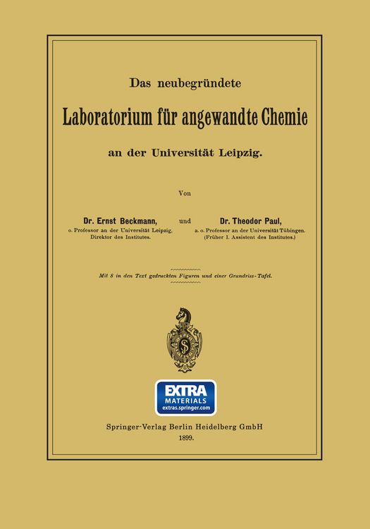 Produktbild: Das neubegr&uuml;ndete Laboratorium f&uuml;r angewandte Chemie an der Universit&auml;t Leipzig