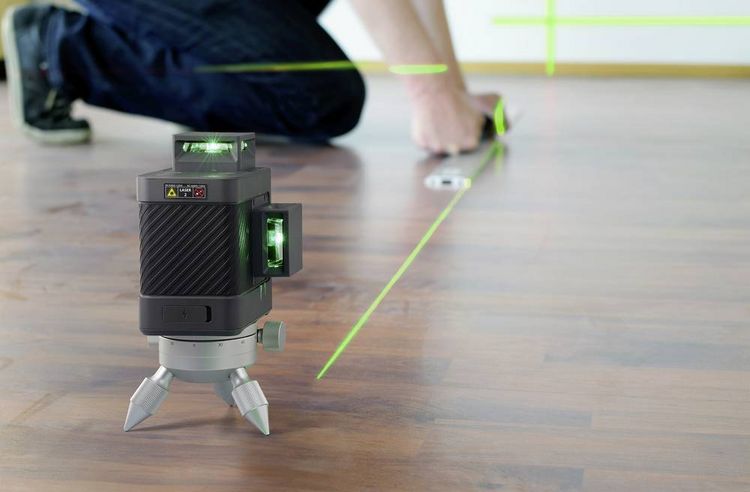 Produktbild: HOTO QWFGJ002 Kreuzlinienlaser gr&uuml;ner Laser Reichweite (max.): 30m