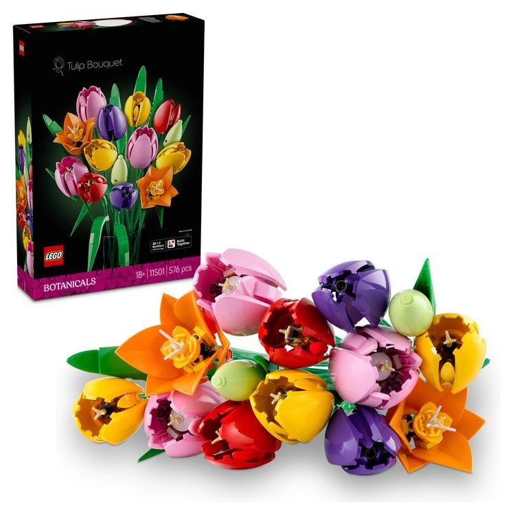 Produktbild: LEGO Botanicals 11501 Tulpenstrau&szlig;, Kunstblumen f&uuml;r Erwachsene