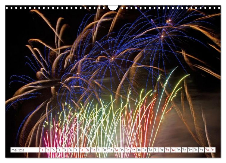 Produktbild: Feux d'Artifice - Miracles dans le ciel (Calendrier mural 2026 DIN A3 vertical), CALVENDO calendrier mensuel