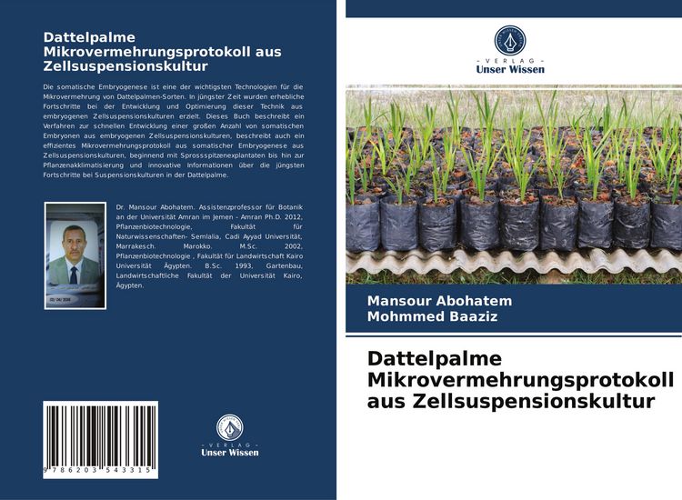 Produktbild: Dattelpalme Mikrovermehrungsprotokoll aus Zellsuspensionskultur