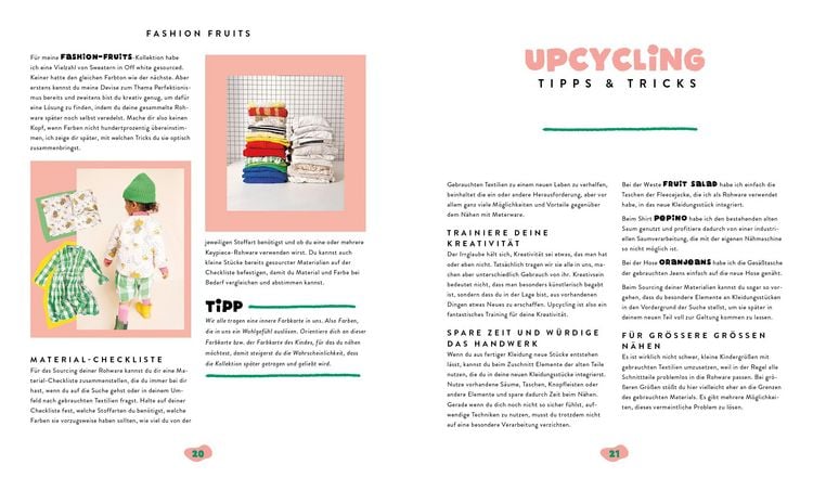 Produktbild: Fashion Fruits &ndash; N&auml;hen f&uuml;r Kids! 15 Teile, eine Kollektion: Sag Tsch&uuml;ss zur Fast Fashion!