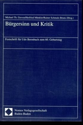 Produktbild: B&uuml;rgersinn und Kritik