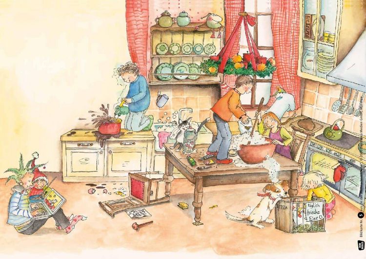 Produktbild: In der Weihnachtsb&auml;ckerei. Kamishibai Bildkartenset