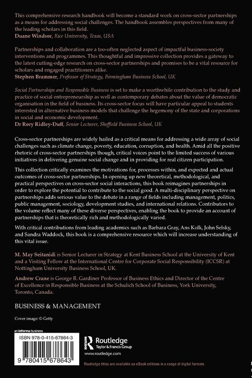 Produktbild: Social Partnerships and Responsible Business