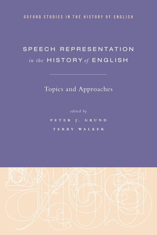 Produktbild: Speech Representation in the History of English