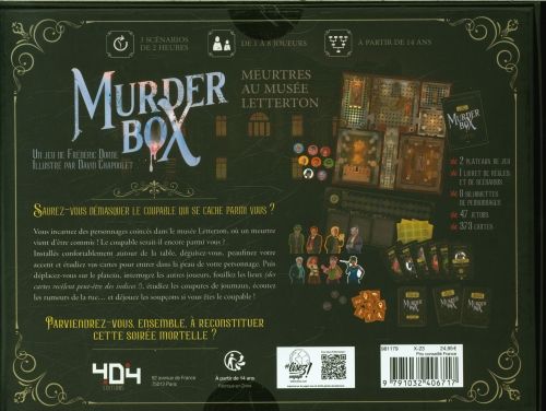 Produktbild: Murder Box Meurtres au mus&eacute;e Letterton