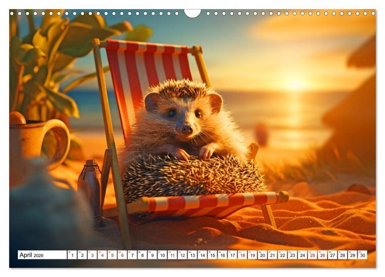 Produktbild: Sonnige Schnappsch&uuml;sse - Ein Jahr voller fr&ouml;hlicher Tiere (Wandkalender 2026 DIN A3 quer), CALVENDO Monatskalender