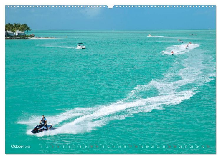 Produktbild: GEOclick calendar: Florida (hochwertiger Premium Wandkalender 2026 DIN A2 quer), Kunstdruck in Hochglanz