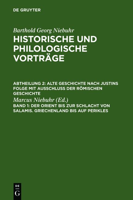 Produktbild: Der Orient bis zur Schlacht von Salamis. Griechenland bis auf Perikles