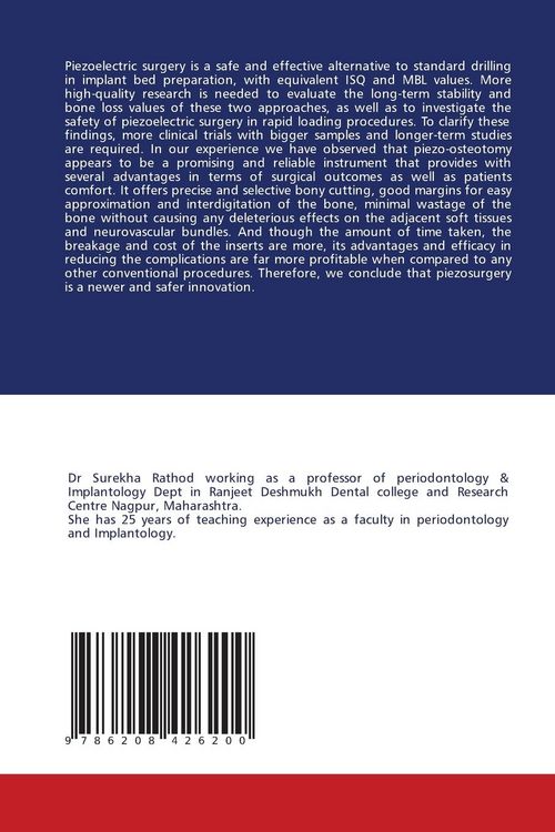Produktbild: Piezoelectric Surgery in Implant Placement: A Modern Alternative