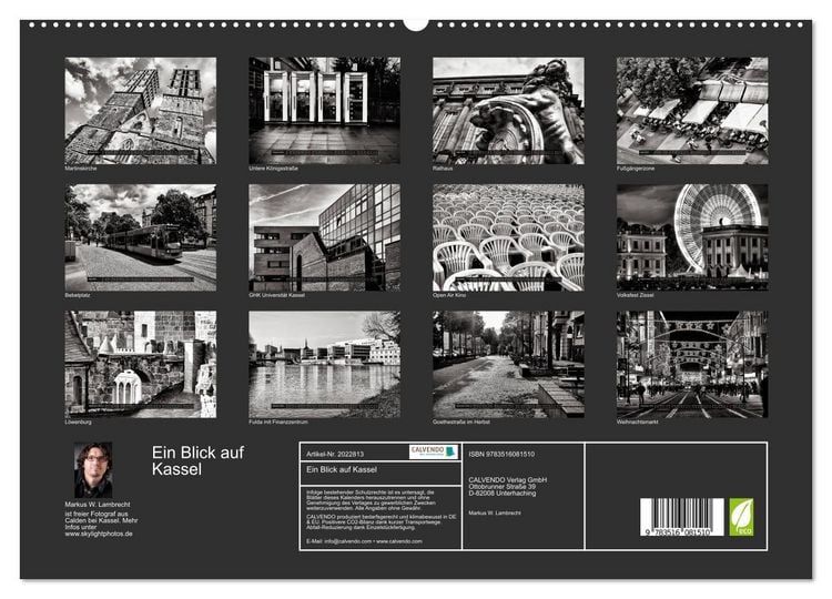 Produktbild: Ein Blick auf Kassel (hochwertiger Premium Wandkalender 2026 DIN A2 quer), Kunstdruck in Hochglanz