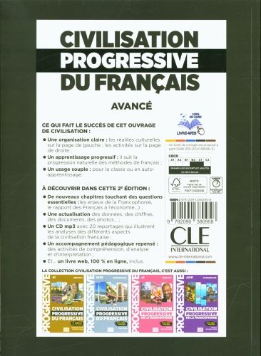 Produktbild: Civilisation progressive du francais - Niveau avance (B2/C1) + CD