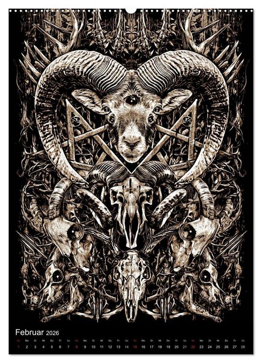 Produktbild: BLOODBOY/DARK ILLUSTRATION (hochwertiger Premium Wandkalender 2026 DIN A2 hoch), Kunstdruck in Hochglanz