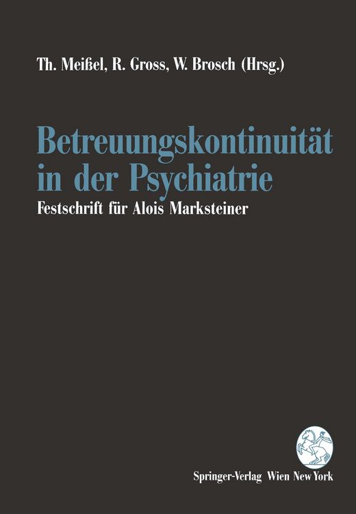 Produktbild: Betreuungskontinuit&auml;t in der Psychiatrie
