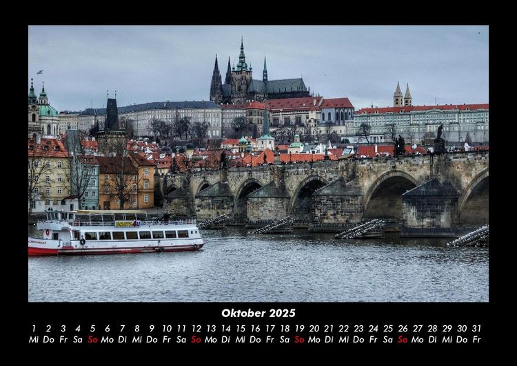 Produktbild: Prag 2025 Fotokalender DIN A3