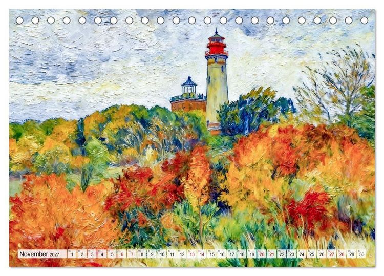 Produktbild: Nordische Impressionen - K&uuml;sten, St&auml;dte und Wasserwege (Tischkalender 2027 DIN A5 quer), CALVENDO Monatskalender