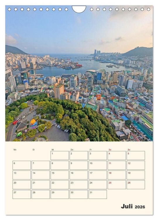 Produktbild: Busan - Eine Reise durch das Herz der K&uuml;stenstadt (Wandkalender 2026 DIN A4 hoch), CALVENDO Monatskalender