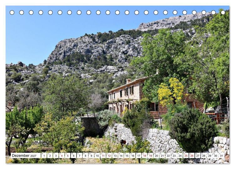 Produktbild: Mallorca GR 221. Weitwandern durch die Serra de Tramuntana (Tischkalender 2027 DIN A5 quer), CALVENDO Monatskalender