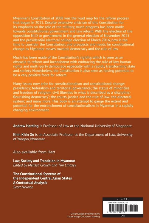 Produktbild: Constitutionalism and Legal Change in Myanmar