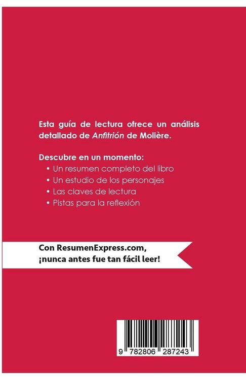 Produktbild: Anfitri&oacute;n de Moli&egrave;re (Gu&iacute;a de lectura)
