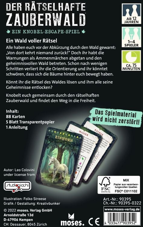 Produktbild: Der r&auml;tselhafte Zauberwald