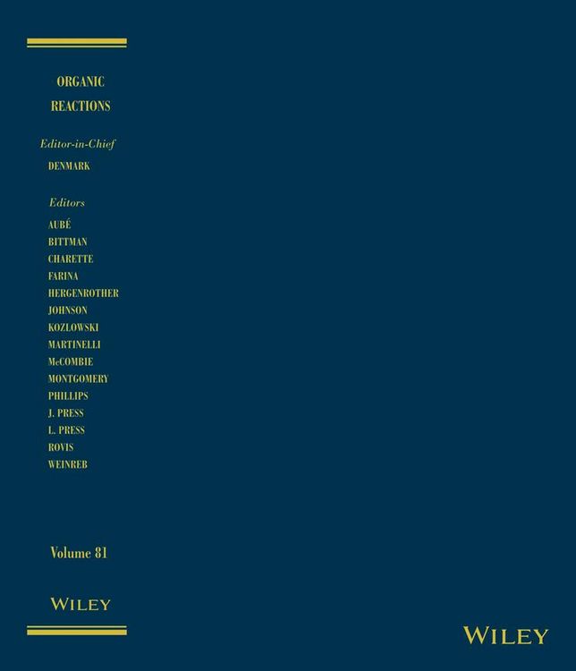 Produktbild: Organic Reactions, Volume 81