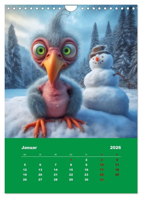 Produktbild: Waldo und Stefler (Wandkalender 2026 DIN A4 hoch), CALVENDO Monatskalender