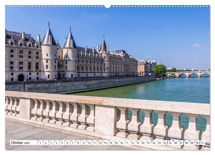 Produktbild: PARIS Franz&ouml;sisches Flair und Historie (Wandkalender 2026 DIN A2 quer), CALVENDO Monatskalender