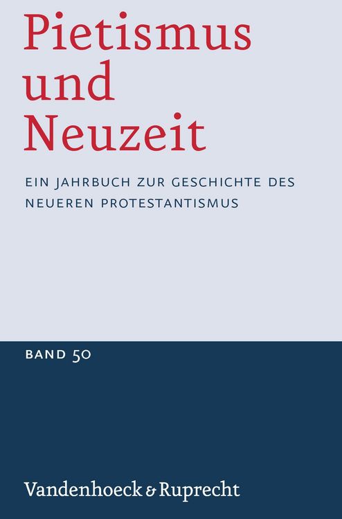 Produktbild: Pietismus und Neuzeit Band 50 - 2024