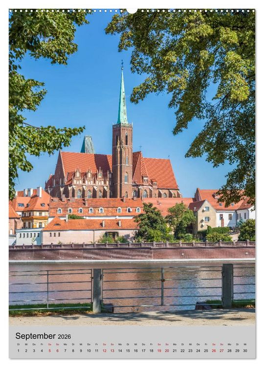 Produktbild: BRESLAU Historisches Stadtherz (Wandkalender 2026 DIN A2 hoch), CALVENDO Monatskalender