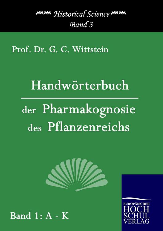 Produktbild: Handw&ouml;rterbuch der Pharmakognosie des Pflanzenreichs