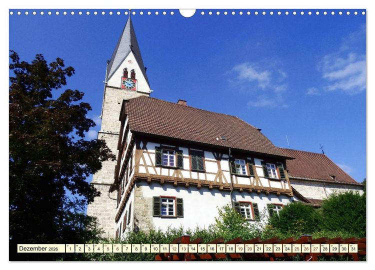 Produktbild: Unterwegs in der Altstadt von Geislingen (Wandkalender 2026 DIN A3 quer), CALVENDO Monatskalender
