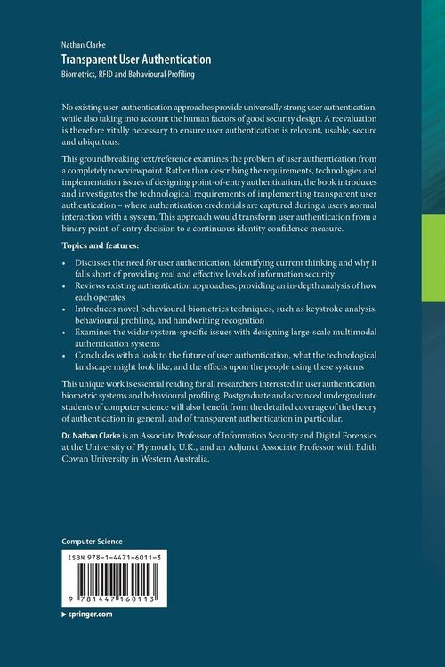 Produktbild: Transparent User Authentication
