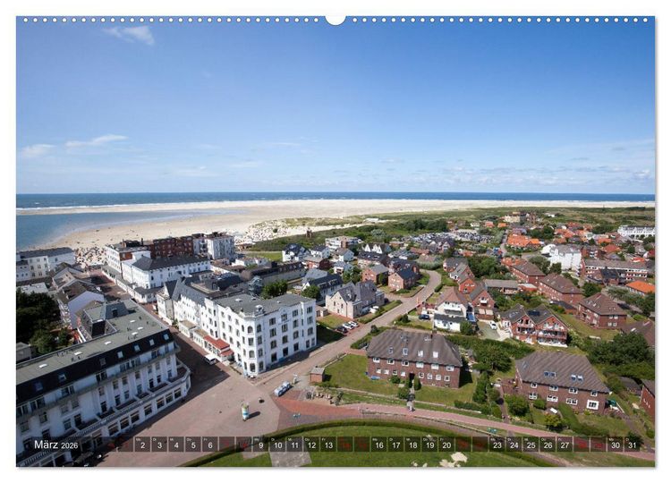 Produktbild: Ostfriesische Inseln - Borkum, Norderney, Juist, Baltrum, Langeoog, Spiekeroog, Wangerooge (hochwertiger Premium Wandkalender 2026 DIN A2 quer), Kunstdruck in Hochglanz