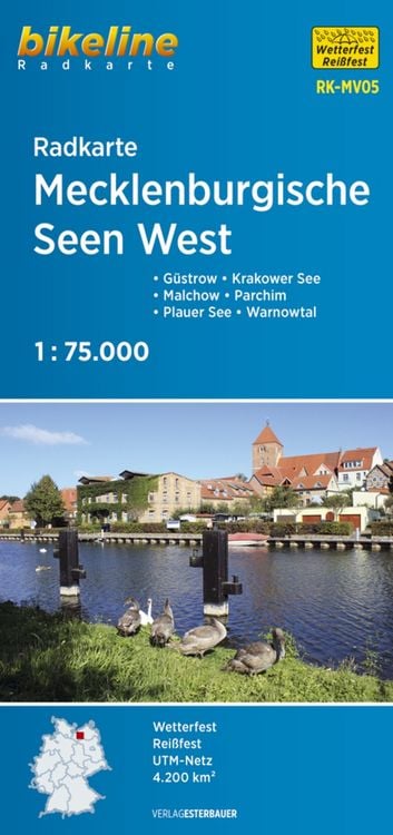 Produktbild: Radkarte Mecklenburgische Seen West (RK-MV05)