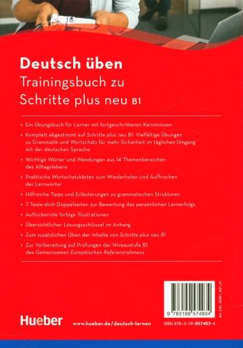 Produktbild: Trainingsbuch zu Schritte plus neu B1