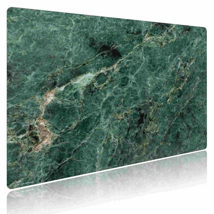 Produktbild: Cover-your-desk Schreibtischunterlage f&uuml;r Kinder und Erwachsene Gr&uuml;ner Marmor natur, aus hochwertigem Vinyl , 60 x 40 cm
