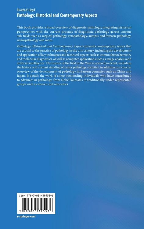 Produktbild: Pathology: Historical and Contemporary Aspects