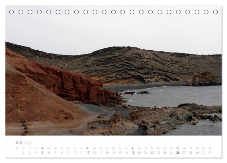 Produktbild: Die unwirkliche Welt von Lanzarote (Tischkalender 2026 DIN A5 quer), CALVENDO Monatskalender