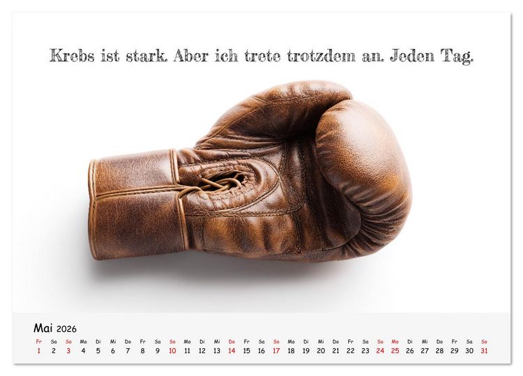 Produktbild: Krebs ist ein Vollidiot - Kalender f&uuml;r alle K&auml;mpfer mit Krebserkrankung (Tischkalender 2026 DIN A5 quer), CALVENDO Monatskalender