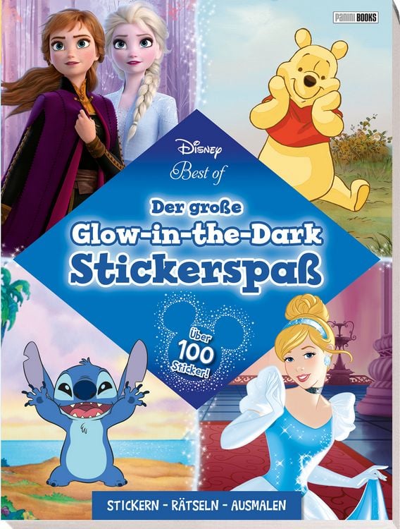 Produktbild: Disney Best of: Der gro&szlig;e Glow-in-the-Dark-Stickerspa&szlig;: Stickern - R&auml;tseln - Ausmalen