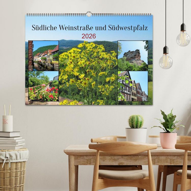 Produktbild: S&uuml;dliche Weinstra&szlig;e und S&uuml;dwestpfalz (Wandkalender 2026 DIN A2 quer), CALVENDO Monatskalender