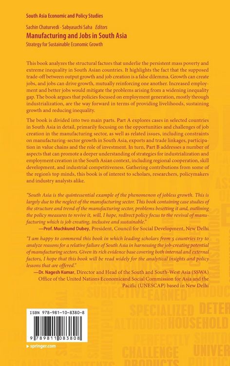 Produktbild: Manufacturing and Jobs in South Asia