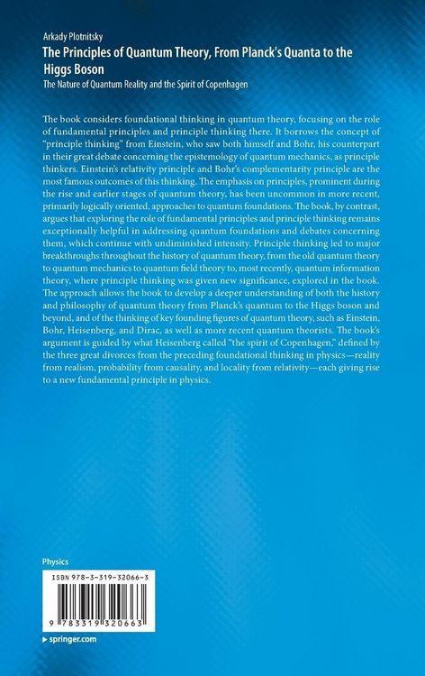 Produktbild: The Principles of Quantum Theory, From Planck's Quanta to the Higgs Boson